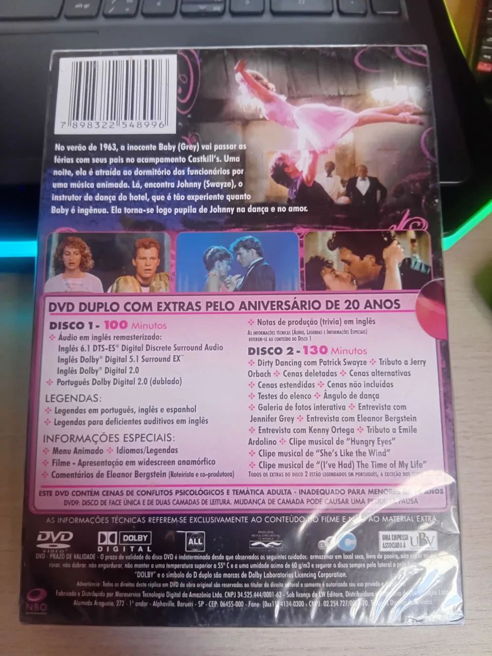 DVD duplo de Dirty Dancing Lacrado. - Foto 2
