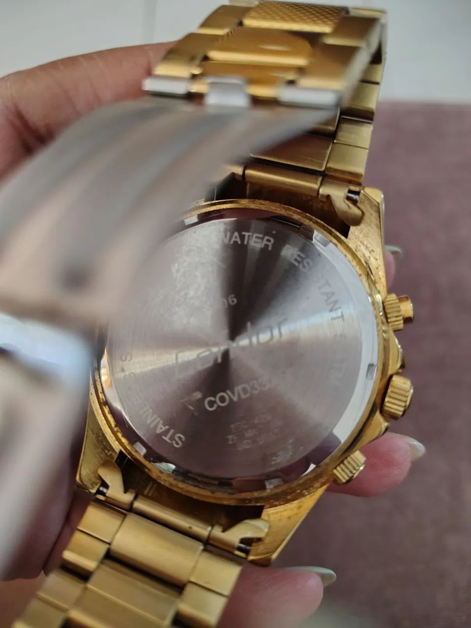 Relógio Condor Dourado Masculino - Foto 3