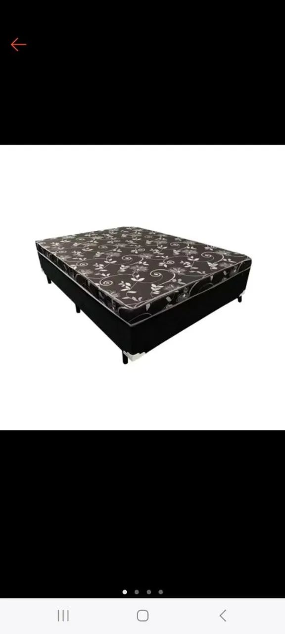 Cama Box Casal com Espuma D28