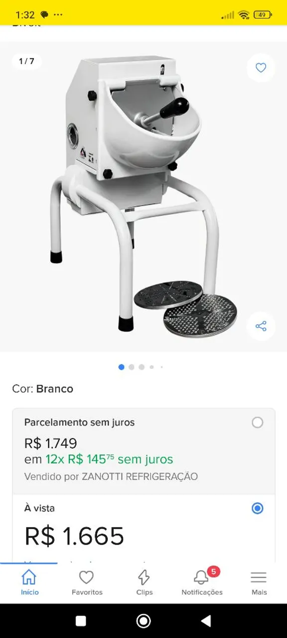 Ralador industrial