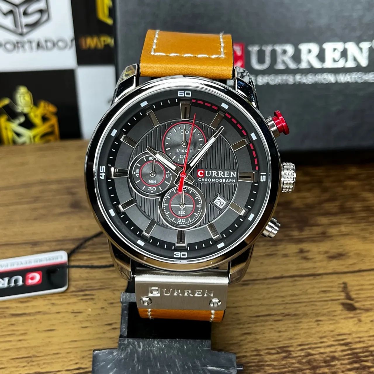 Relógio Curren Chronograph - Design Moderno e Elegante - Foto 3