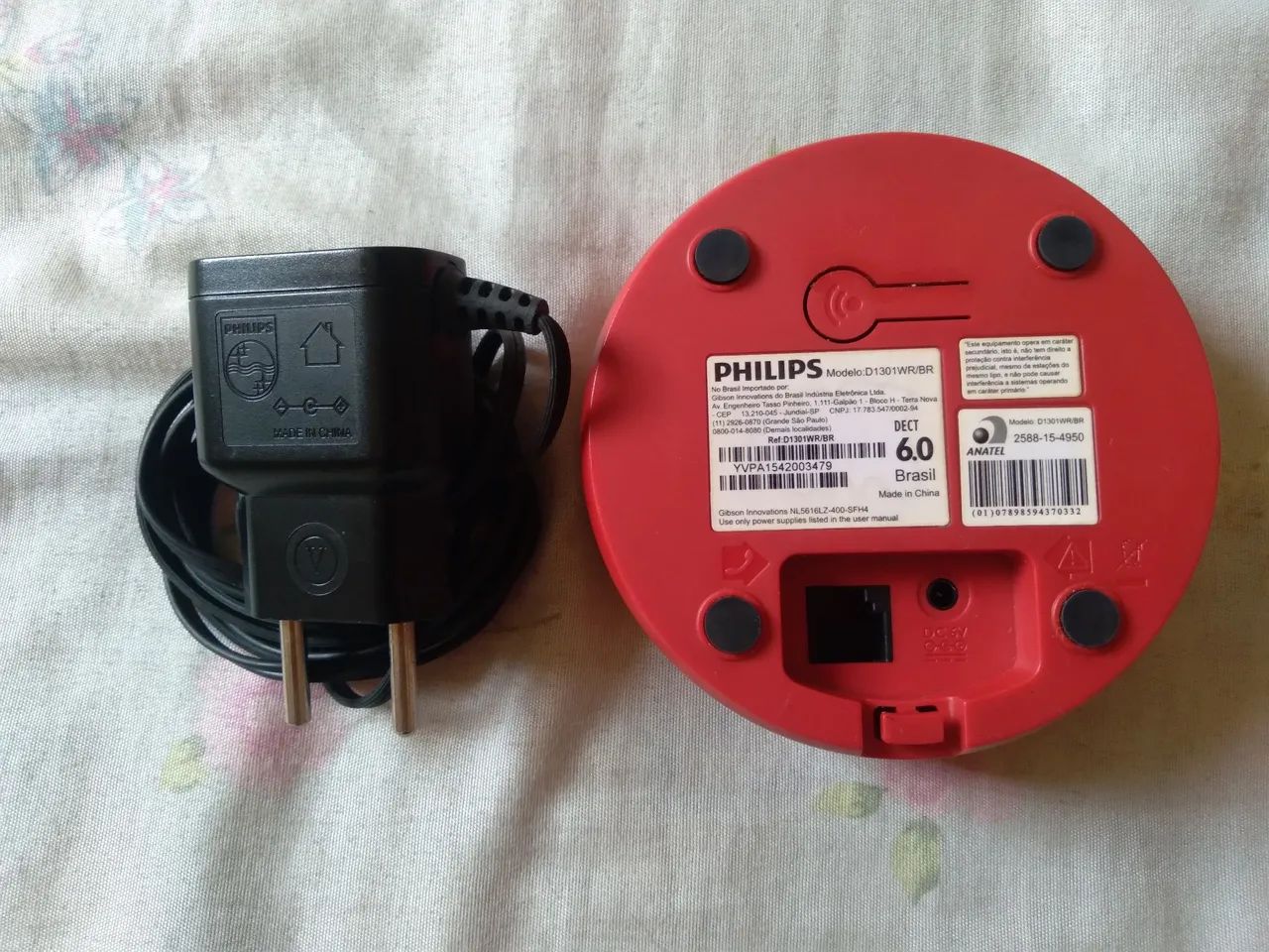 BASE E FONTE TELEFONE SEM FIO PHILLIPS (LER DESCRIÇÃO) - Foto 3