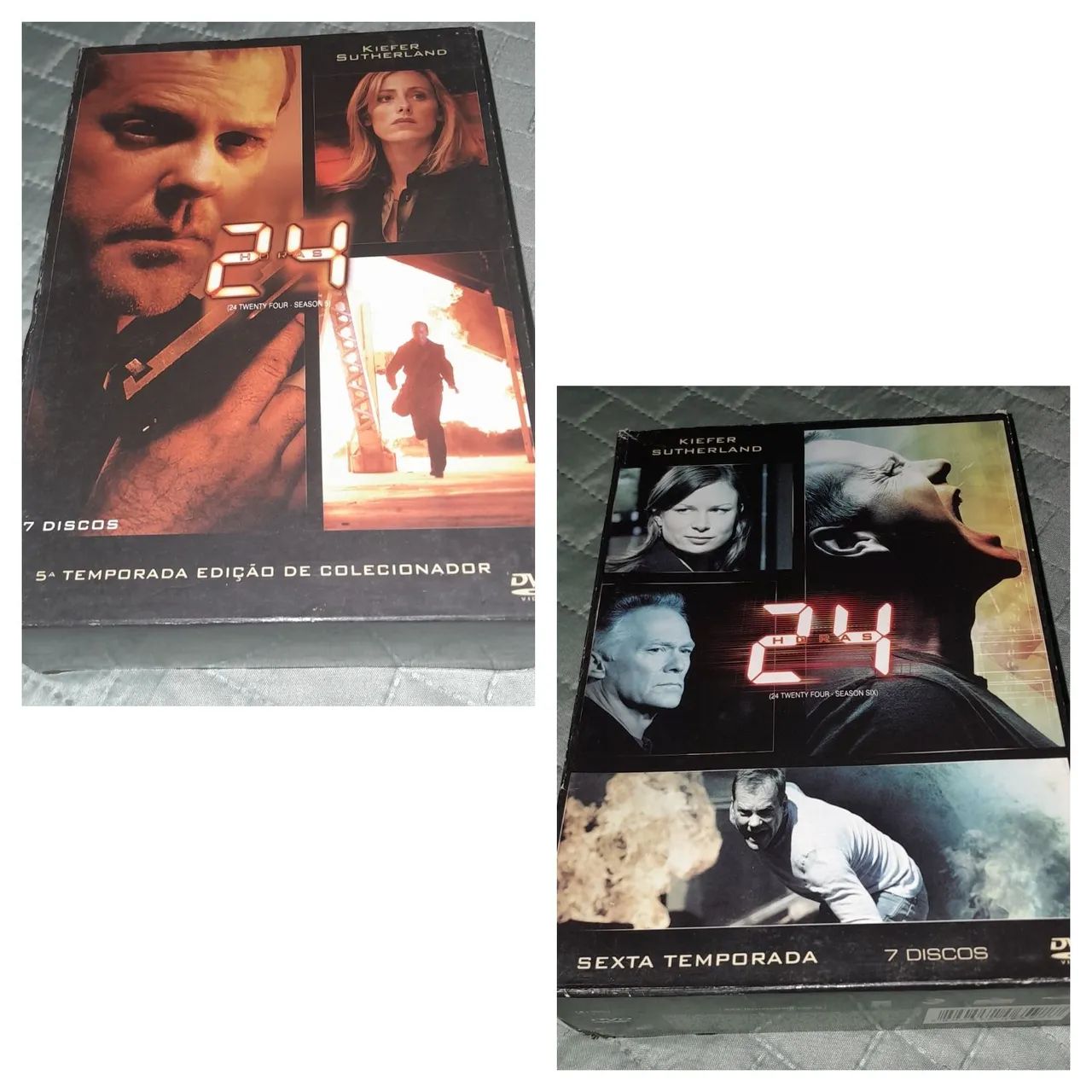2 Box dvds 24 horas- 5 e 6 temporadas 