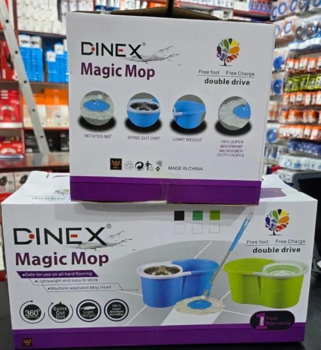Esfregão Mop com Rotação 360º Limpa Rápido