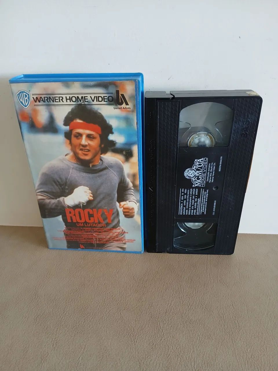 VHS Rocky Um Lutador - 1a Tiragem - Stallone - Raríssima - DVD