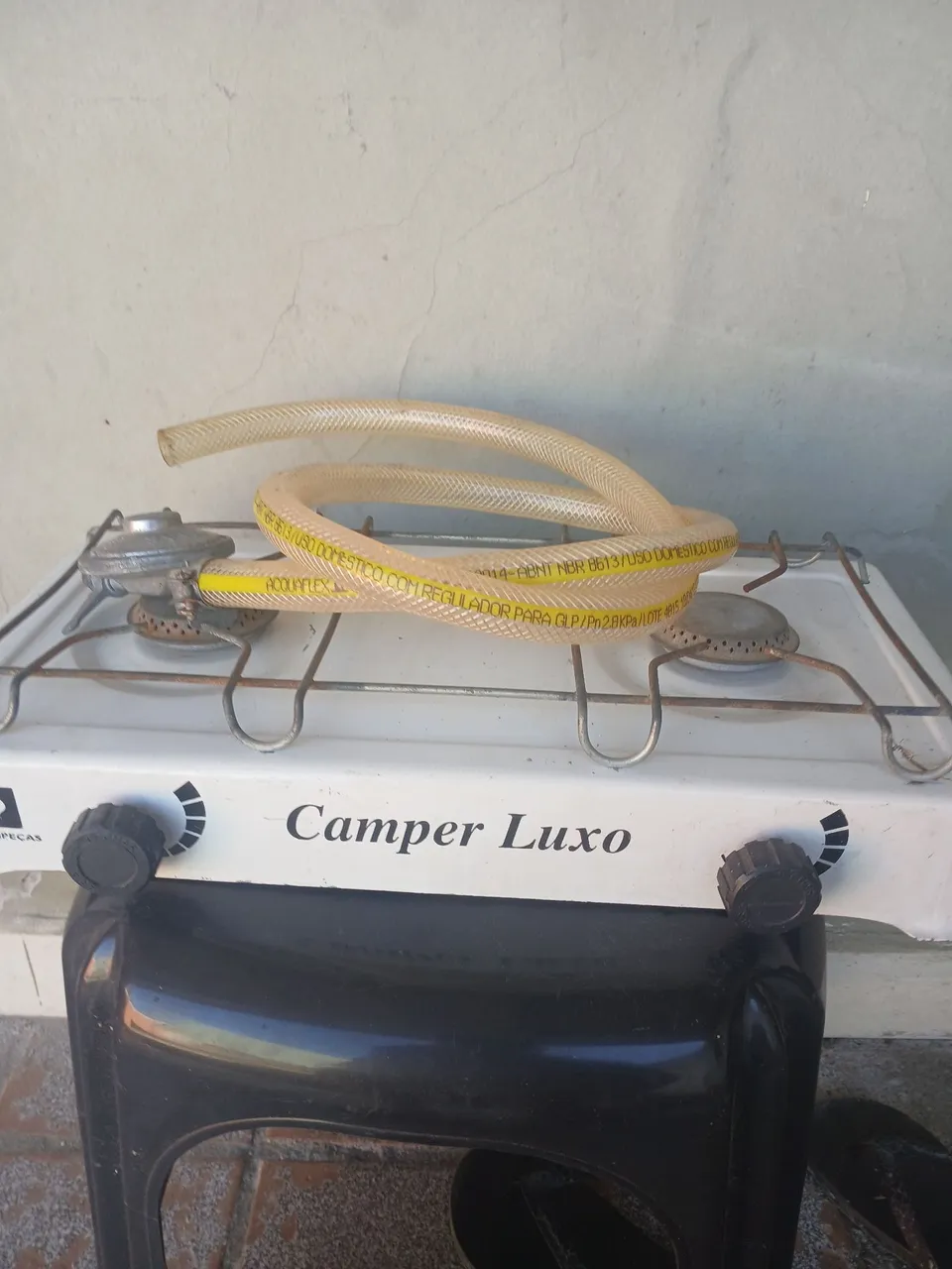 Fogão Camper Luxo Portátil com Mangueira