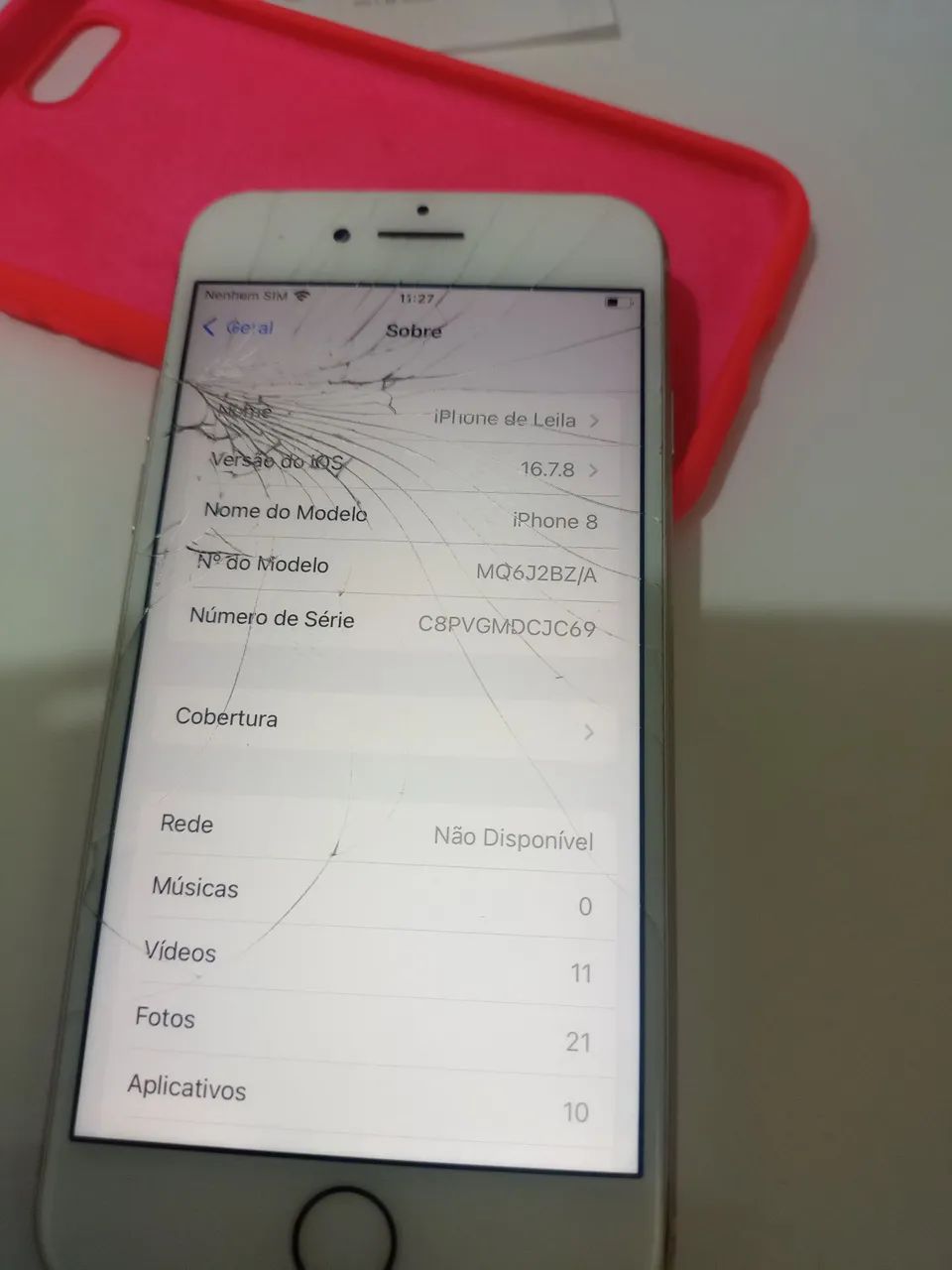 Celular iPhone tela trincada  - Foto 2