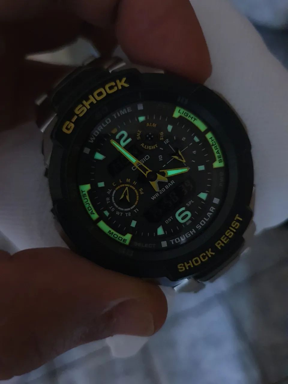 Casio G-Shock Grafity Defier Tough Solar G-1250 Aço Impecável  - Foto 5