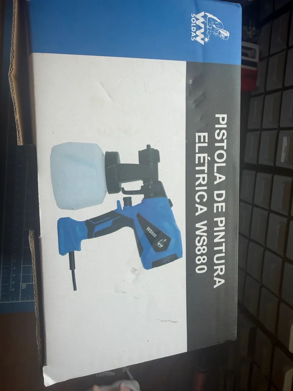 Pistola de pintura elétrica ws880 110v - Foto 2