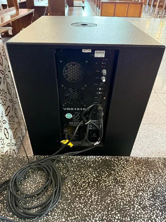 2 CAIXAS ATIVAS ATTACK SUB GRAVE VRS-1510A 15 1000W RMS - Foto 4