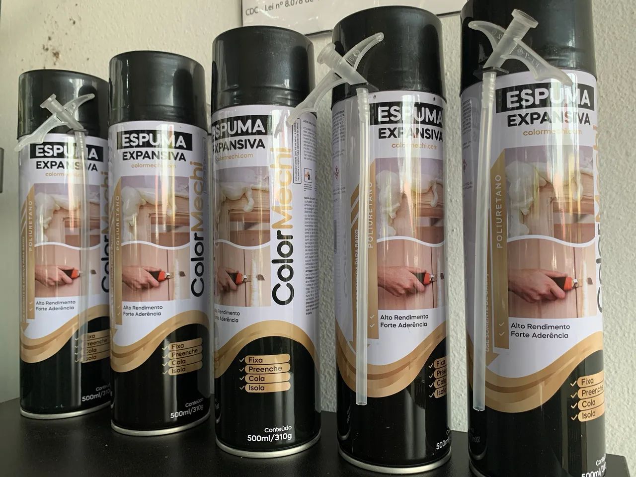 Espuma expansiva colormechi 500ml - Foto 2