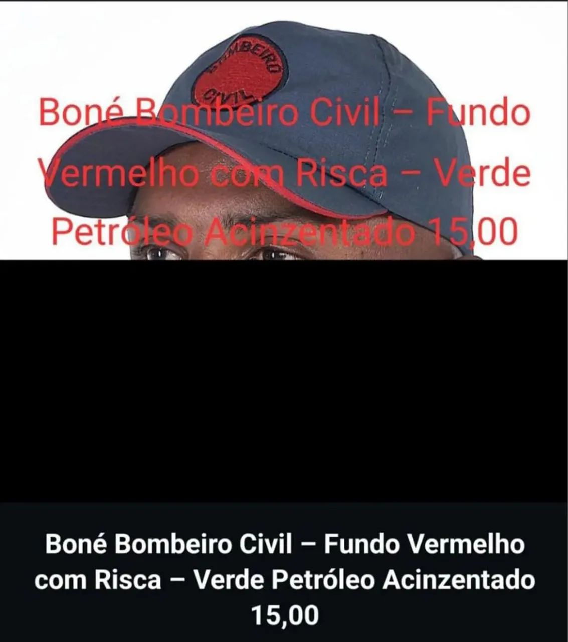 Boné Bombeiro Civil - Fundo Vermelho