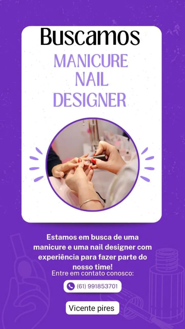 Manicure e Nail Designer - Vicente Pires
