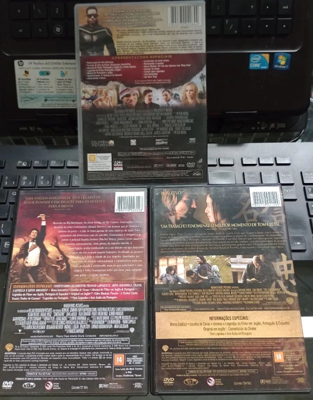 Combo 3 x DVDs Constantine, Hancock e O Último Samurai Originais  - Foto 2