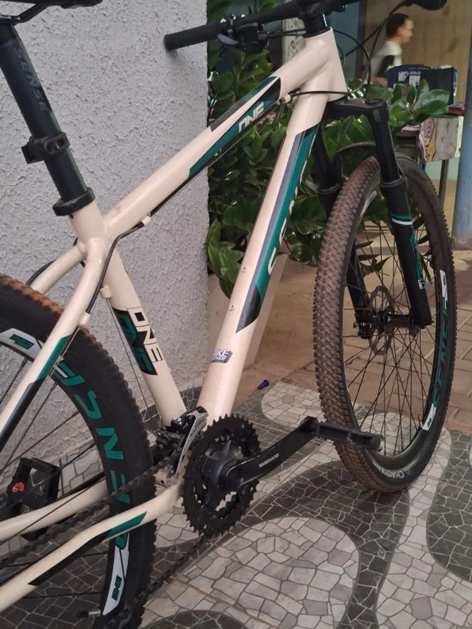 BICICLETA SENSE ONE 2023 (ZERADA) CREME/AQUA TAM M - Foto 2