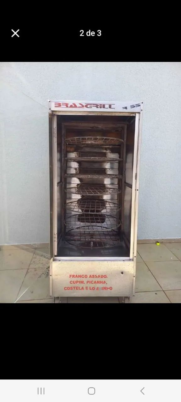 Maquina de assar frango brasgril