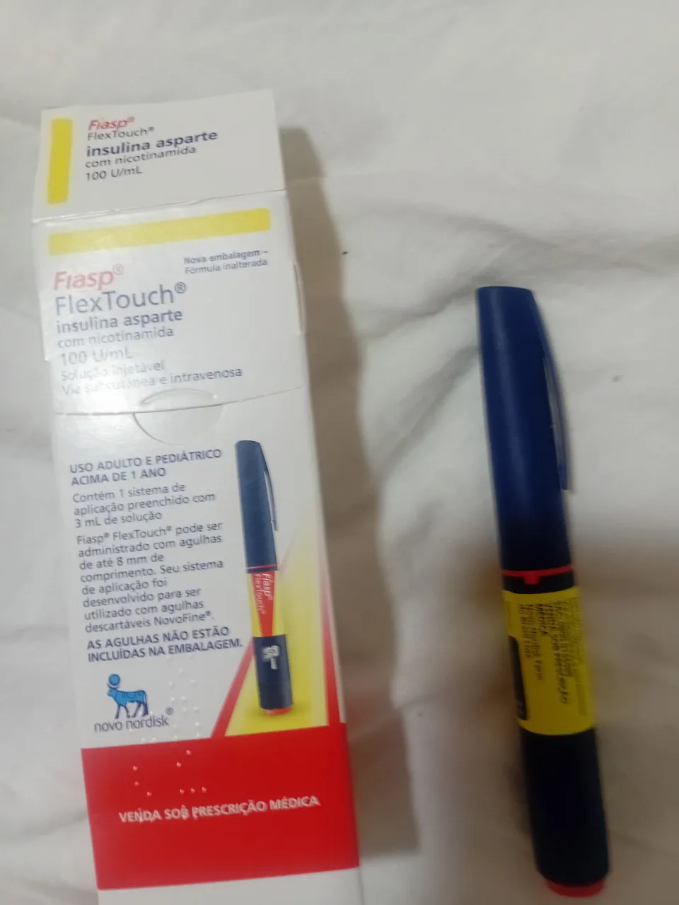 Insulina para aplicação caneta Asparte FlexTouch 100 U/mL - Novo