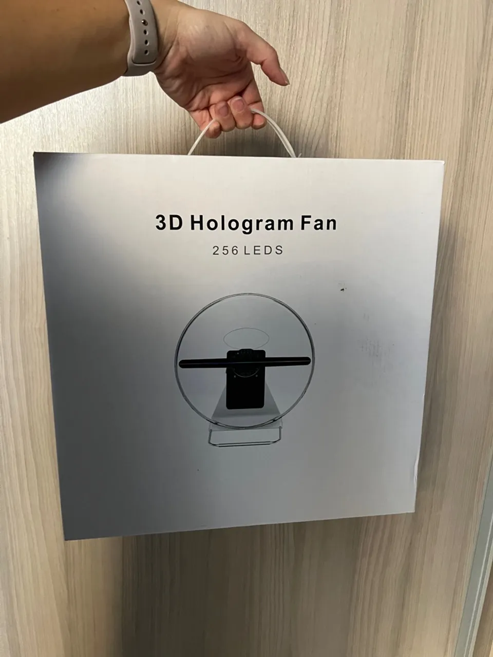 3D Hologram Fan com 256 LEDs
