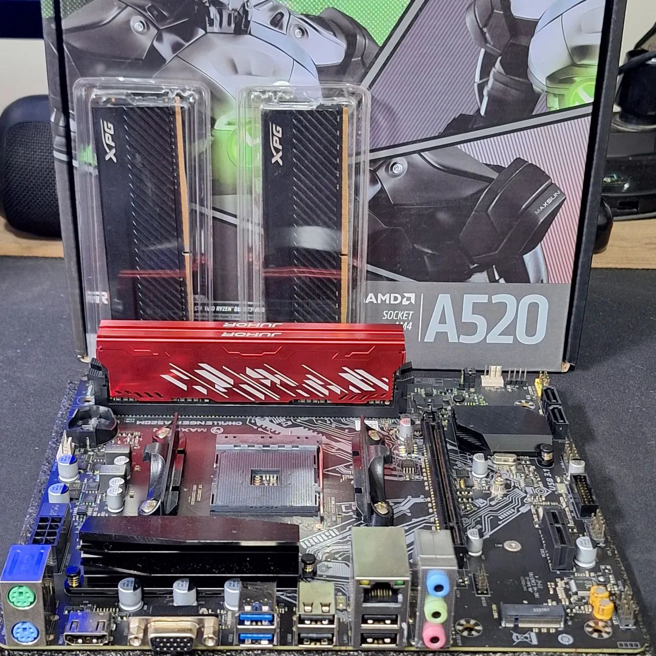Placa Mãe MAXSUN A520M AM4 (Ryzen) NOVA NA CAIXA! Zero Uso! LEIA! - Foto 3