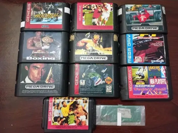 Lote de 11 jogos de Mega Drive funcionando
