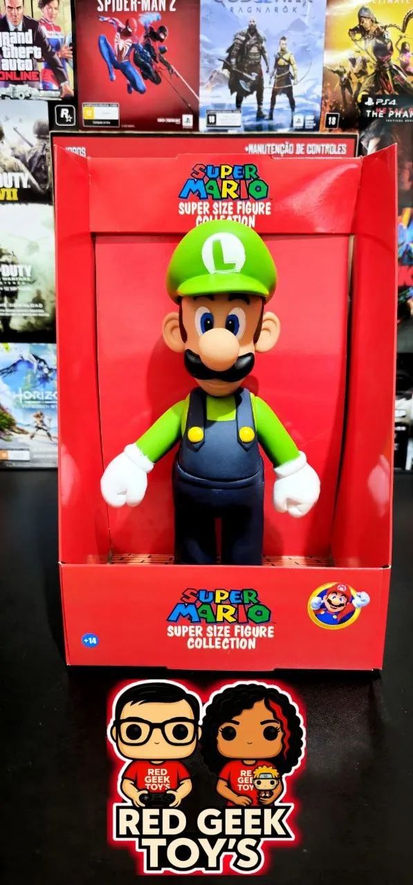 Boneco do Luigi-super mario 