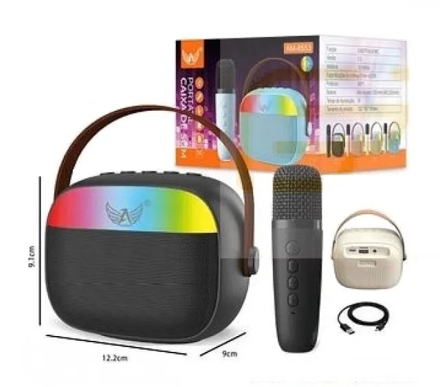 Caixinha de Som Bluetooth com 1 Microfone Sem Fio - Altomex AM-8553 - Foto 4