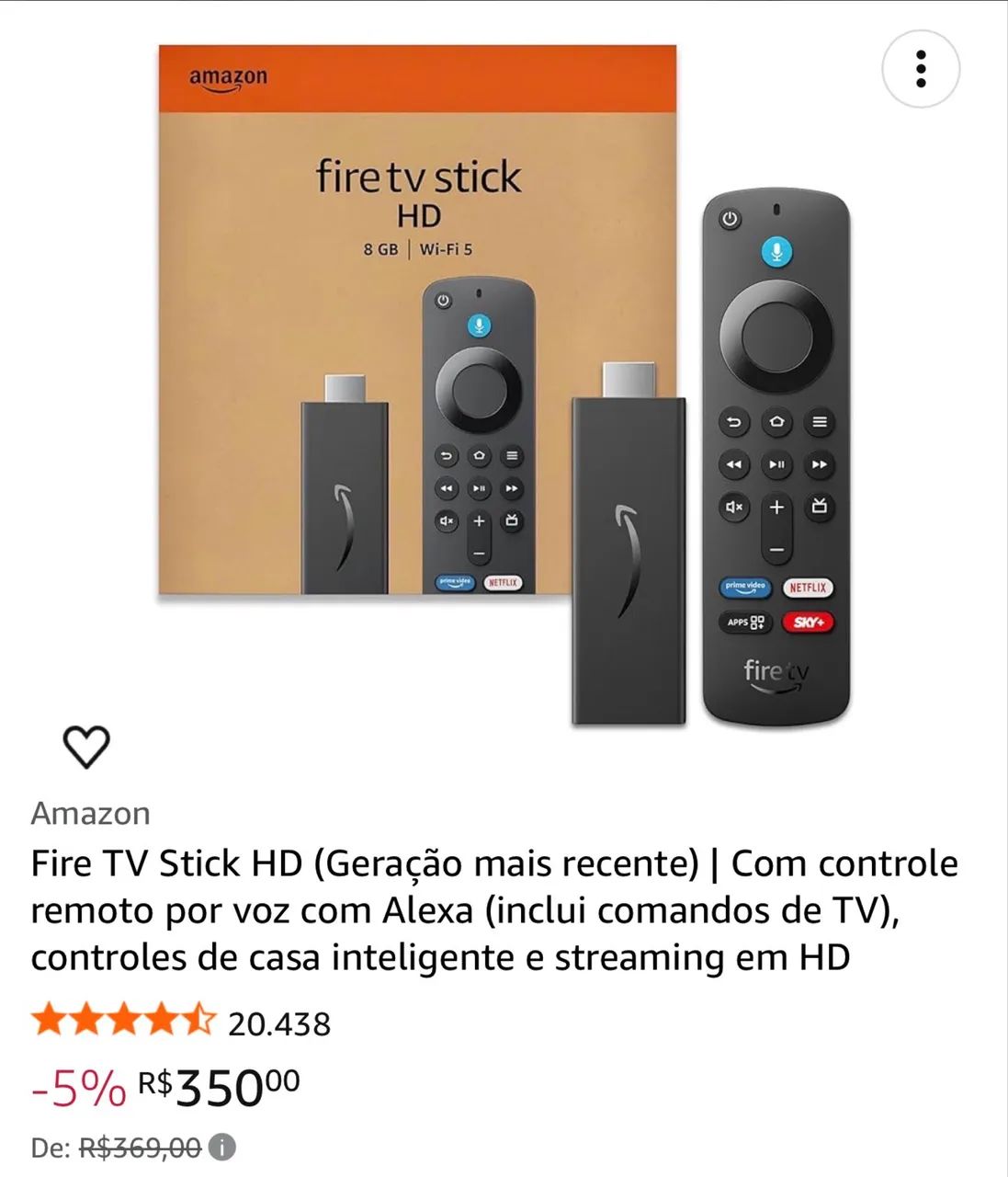 Fire TV Stick 64418736479363120
