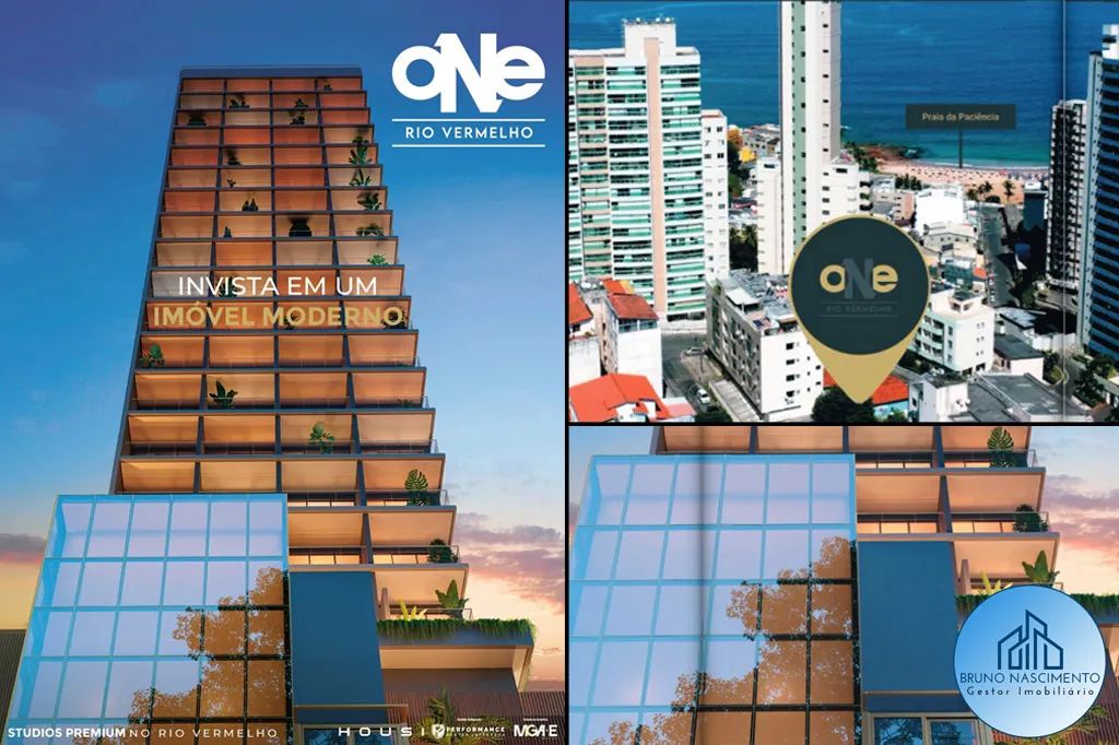 ONE RIO VERMELHO - STUDIOS 22M² - PRÓXIMO A PRAIA