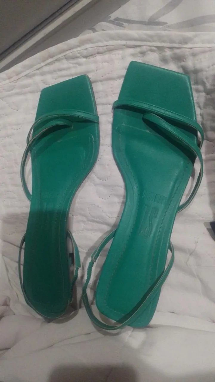 Sandália Verde Feminina