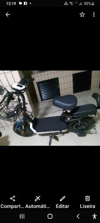 Moto elétrica Tailing com baterias de chumbo novas e super conservada. conservada! - Foto 3
