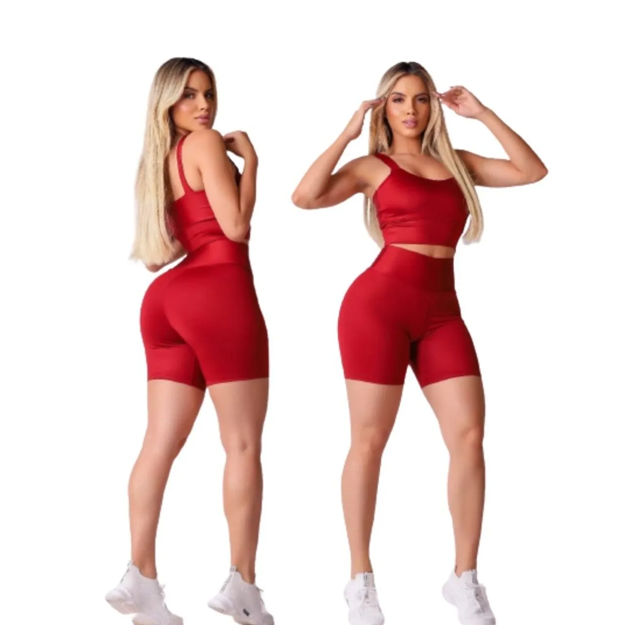 Conjunto Fitness Vermelho - Conforto e Estilo