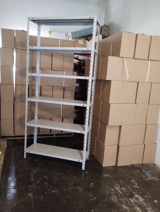 Estantes de aço 30cm 6 prateleiras reforçada novas na caixa direto de fábrica promoção
