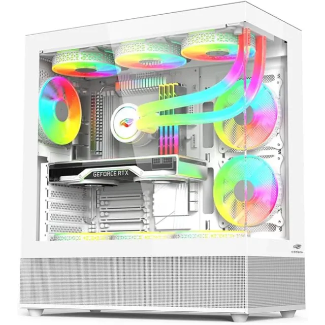 Gabinete Game MT-G850WH Branco C3Tech Gaming, sem fans
