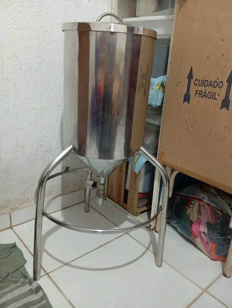 Tanque de Aço Inox para, invase de polpas de frutas, açaí, maracujá etc..