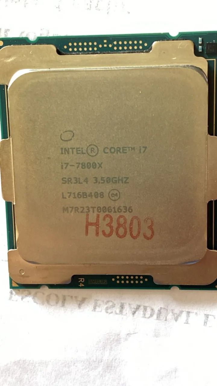 CPU Intel core i7-7800x Processador Intel Core I7-7800x Lga 2066 3,5 Ghz | MercadoLivre