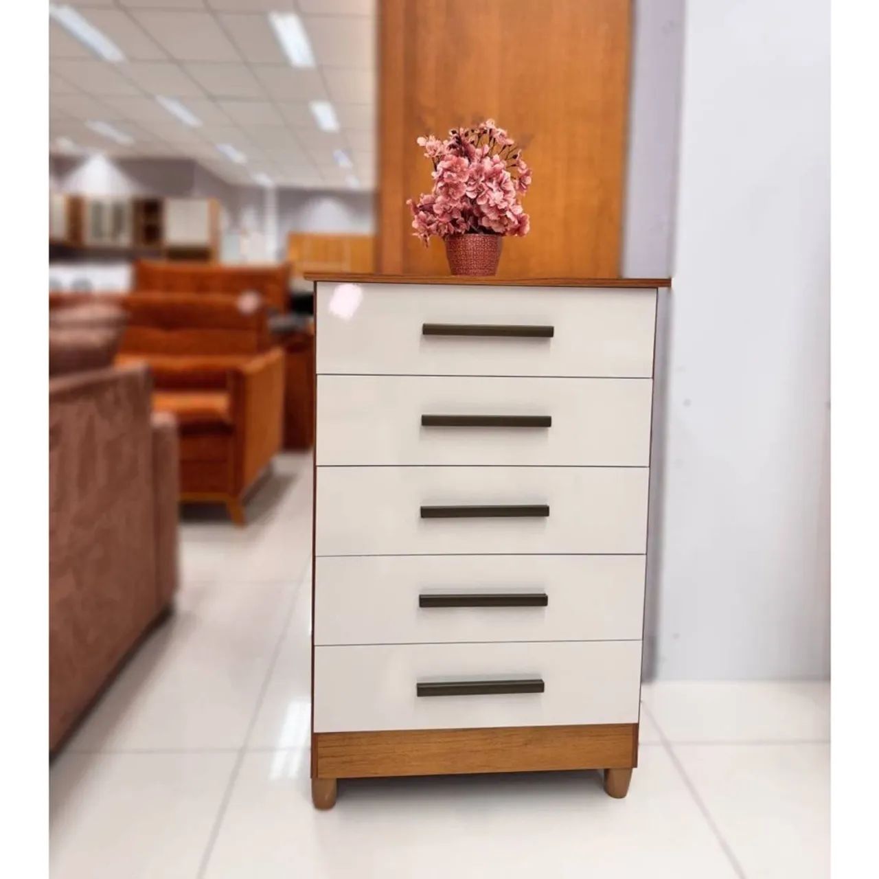 Cômoda Paola com 5 Gavetas- Entrega Rápida