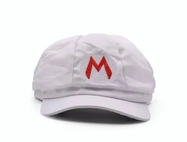 Boné Temático Super Mario Bros Fantasia Carnaval - Branco - Foto 4