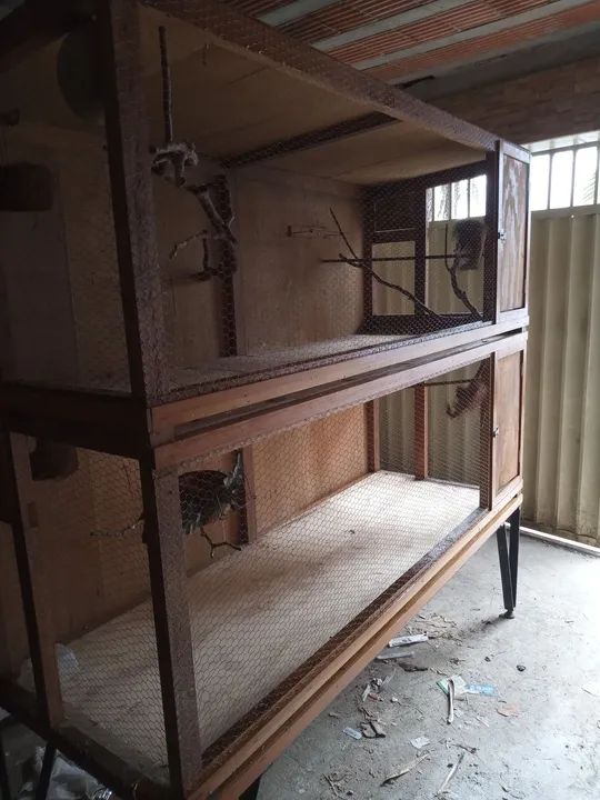 Gaiola para pássaros grande, 2 andares