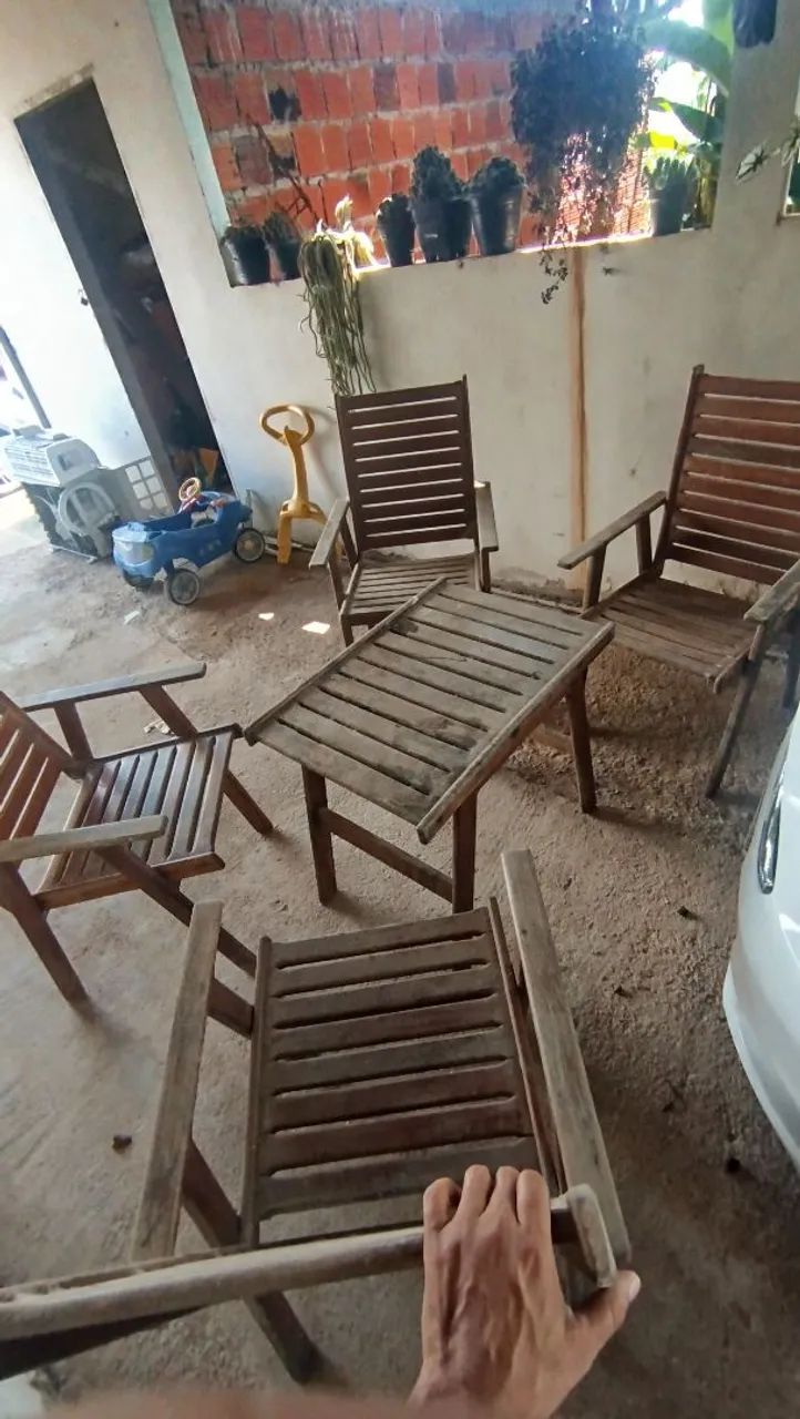 Vendo jogo de mesas de madeira  - Foto 5