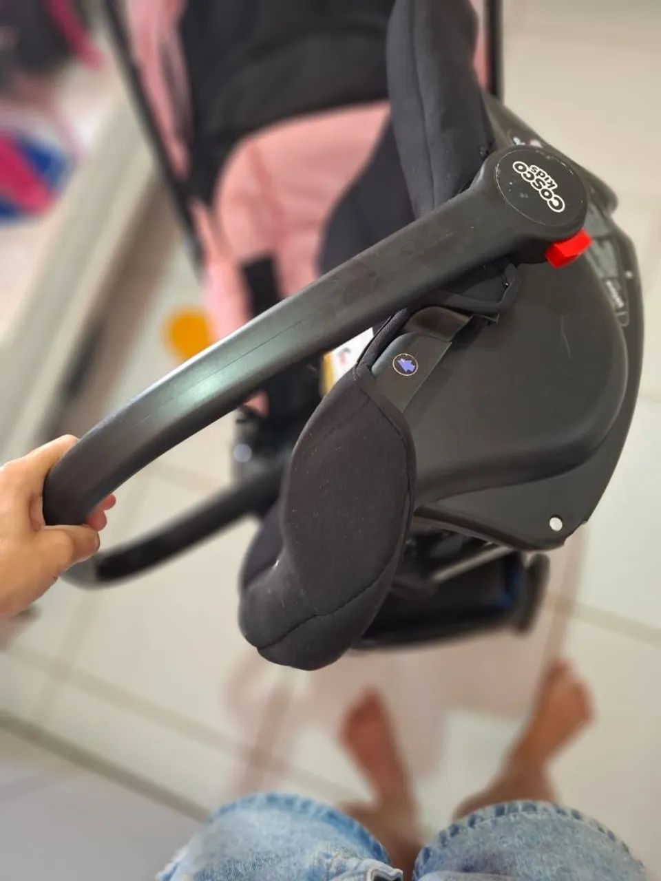 Carrinho de bebê+ bebê conforto  - Foto 6