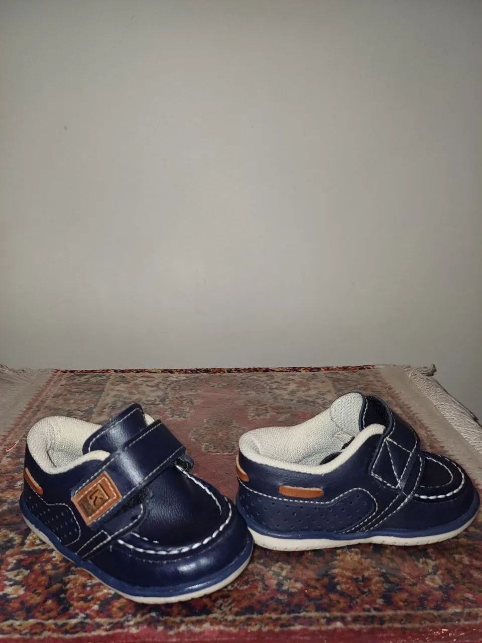 Sapato Infantil Klin Azul Marinho semi-novo  - Foto 2