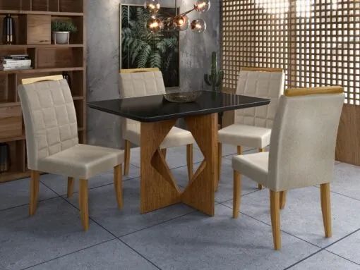 Gosmar Dining Table with 4 Chairs65153861735553121