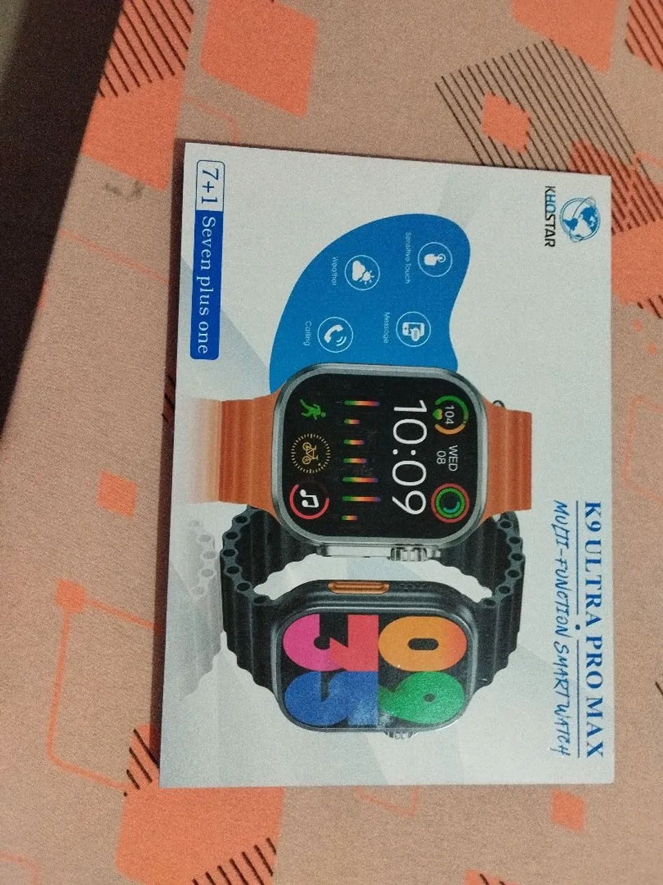 Smartwatch K9 Ultra Pro Max 7+1 funções