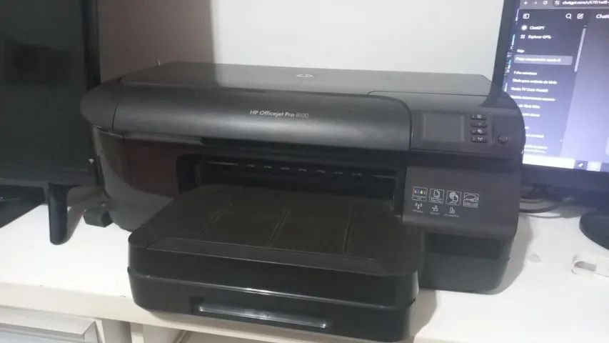  HP OfficeJet Pro 8100 - Wi-Fi, Duplex Automático - Imprime Frente e Verso