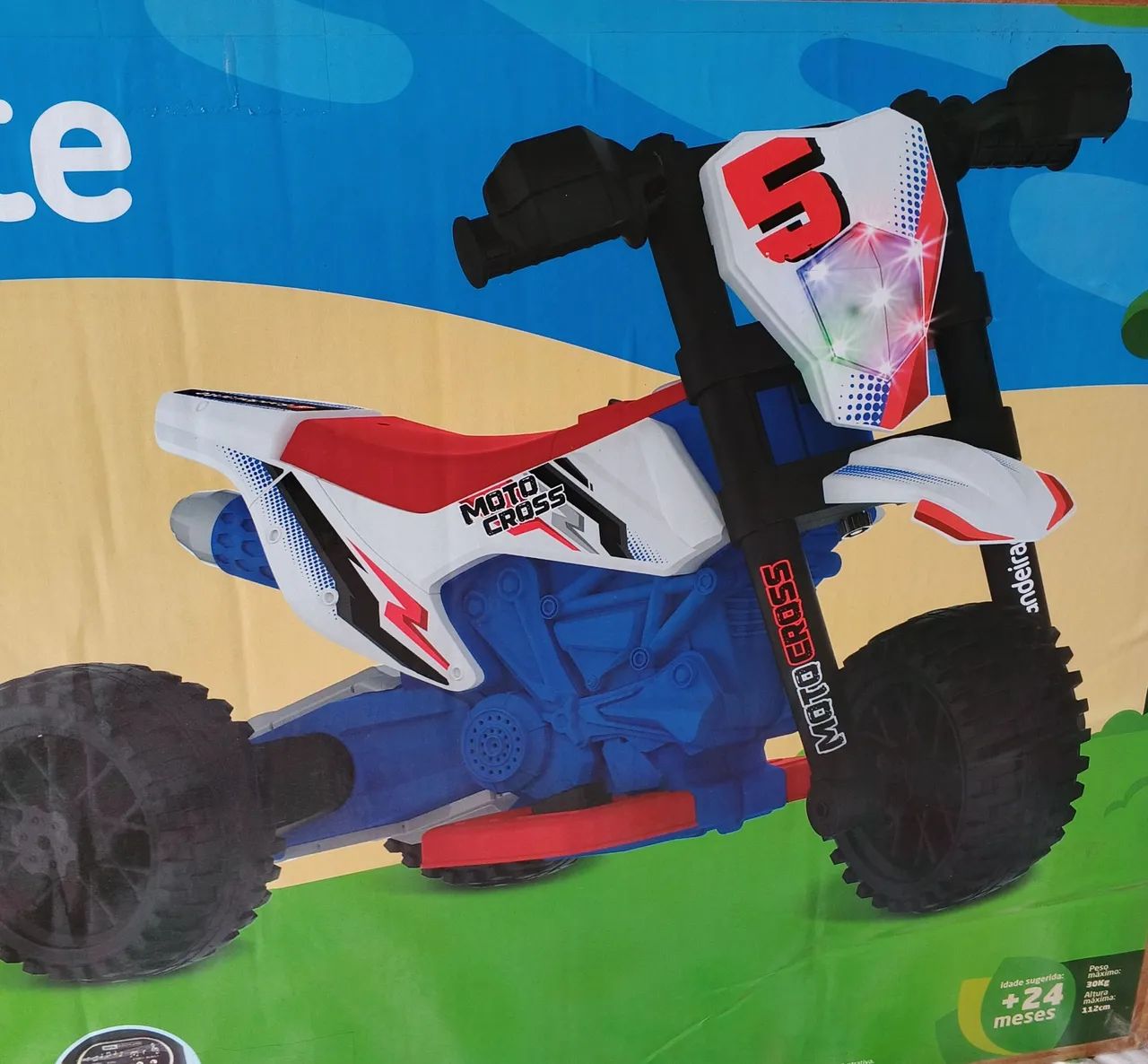 MOTO CROSS BANDEIRANTE ELÉTRICA NOVA - Foto 4