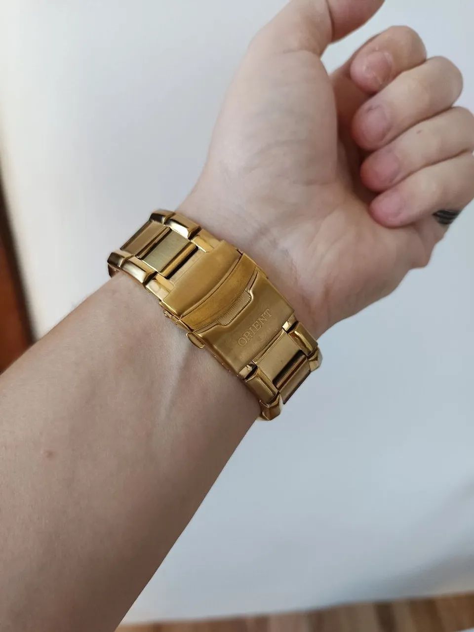 Relógio Oriente Série ouro na caixa  - Foto 3