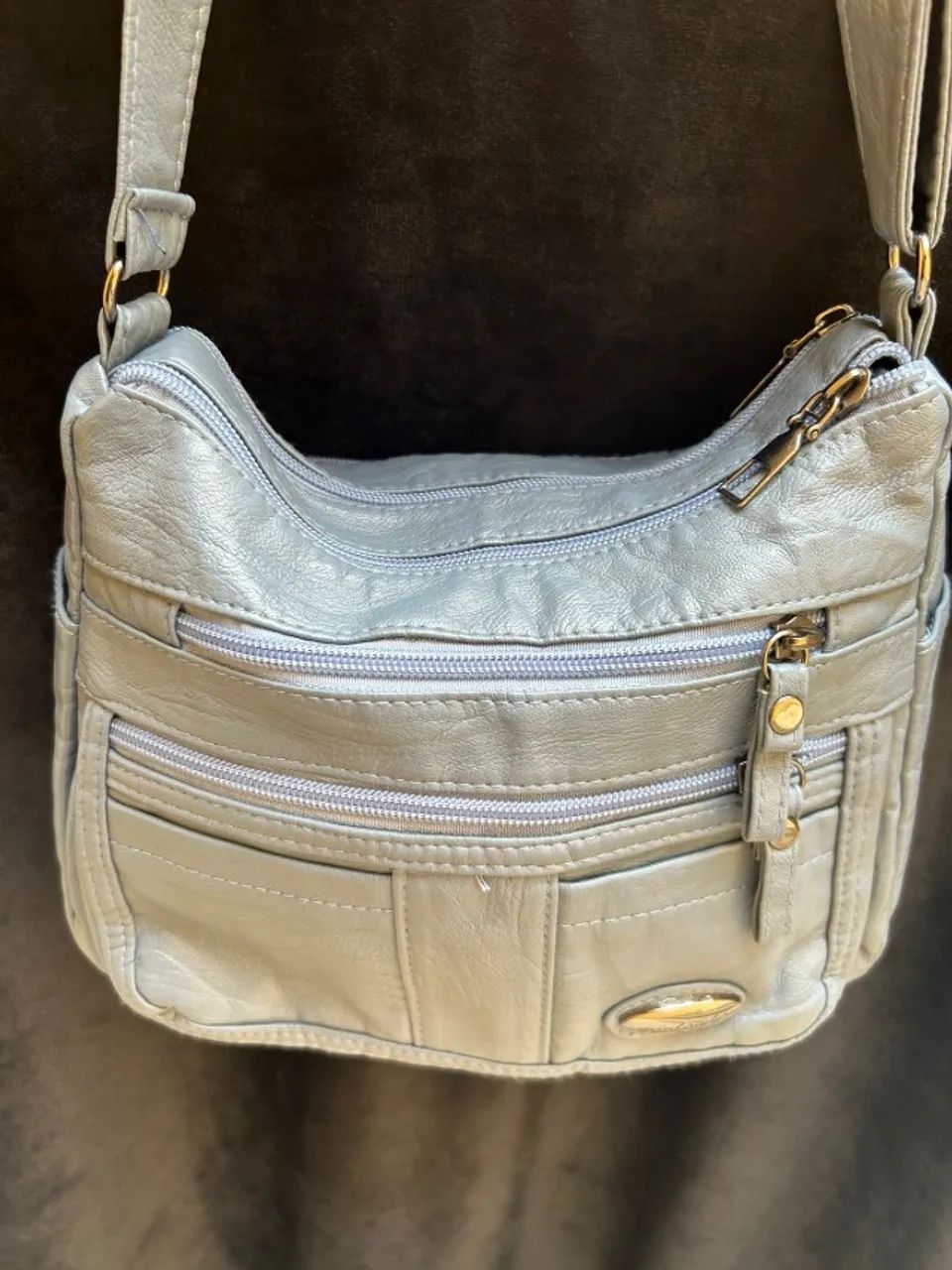 bolsa de ombro espaçosa com vários bolsos - Foto 3