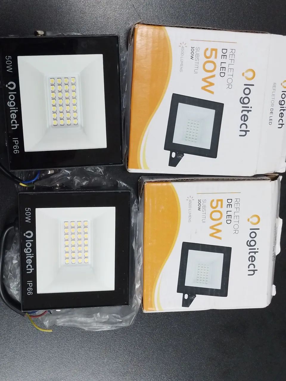 Dois refletores de 50w ligitech ip66 - Foto 2
