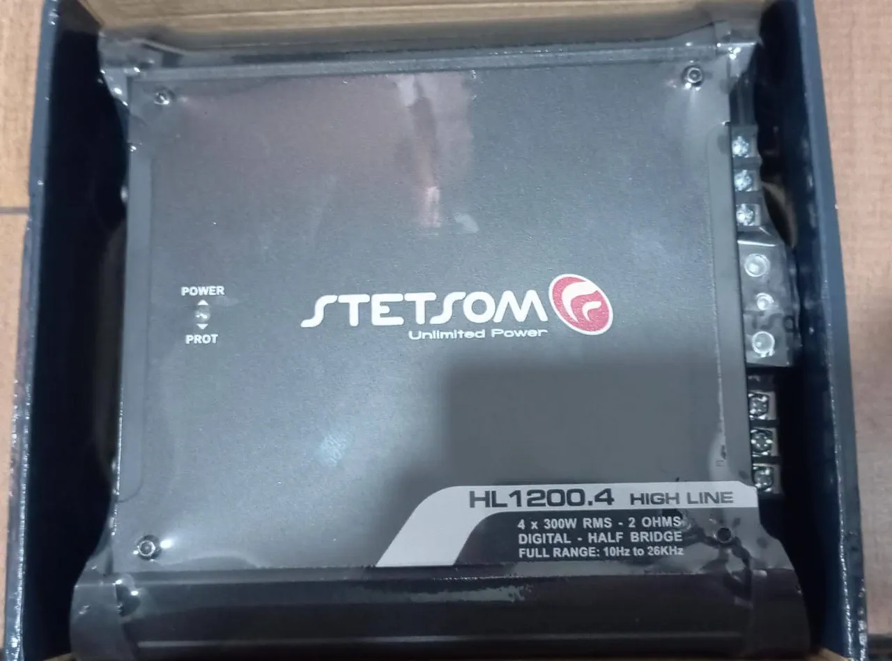 Amplificador Stetsom HL1200.4 High Line ( OBS; NOVO LACRADO.)
