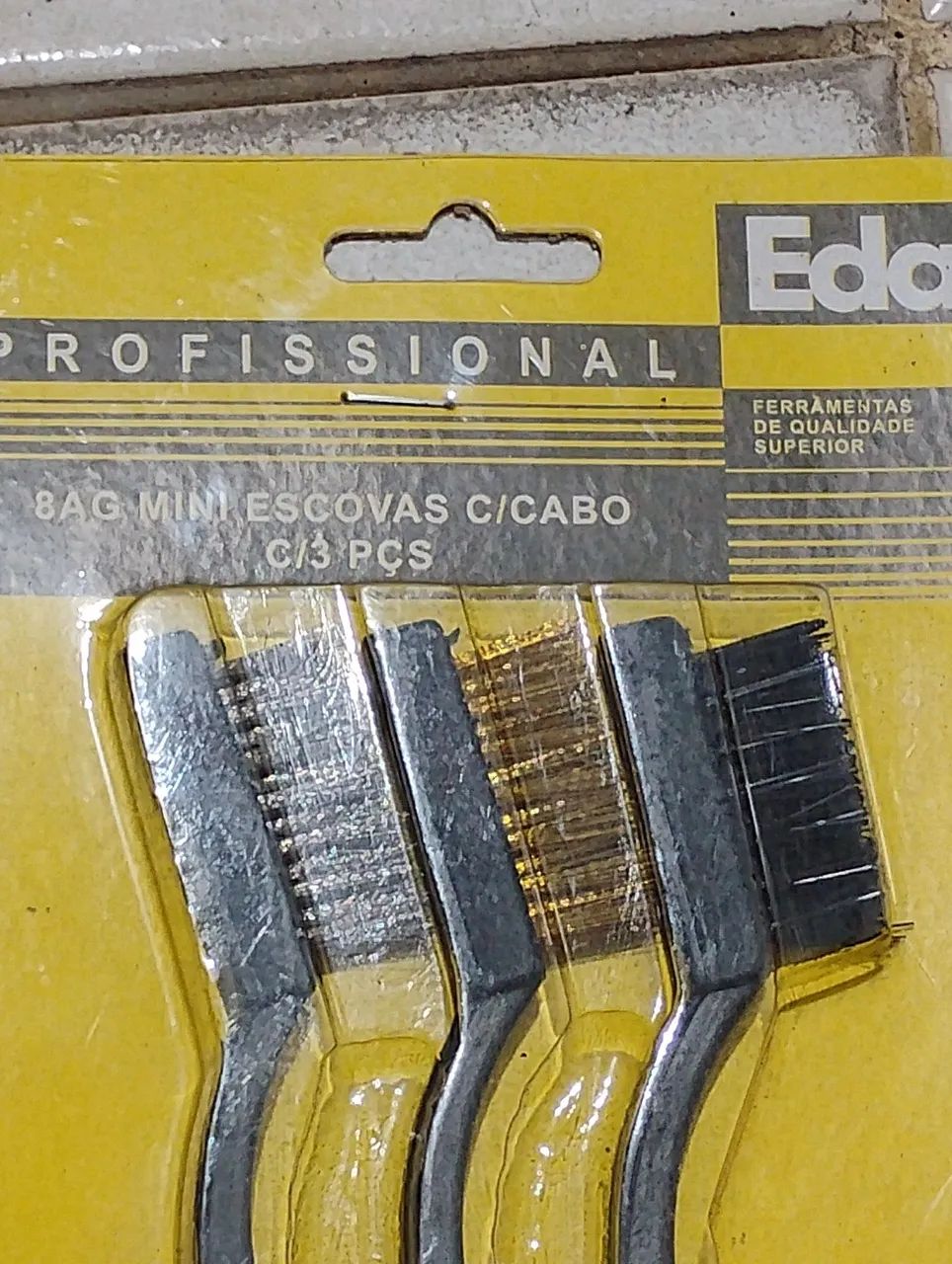 Kit 3 Escovas de Aço Profissionais Eda - Foto 2